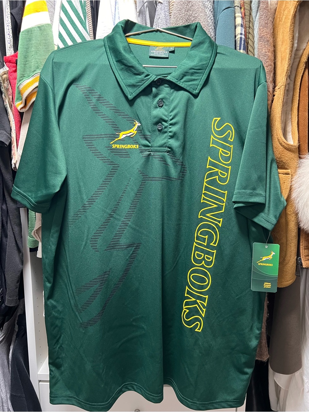Springboks Men’s Green Polo Shirt